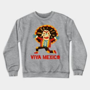 Viva Mexico - grunge design Crewneck Sweatshirt